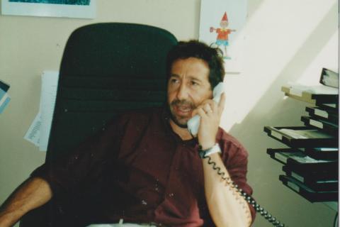 Anno 2001: il magistrato nel suo ufficio a piazza Bachelet
